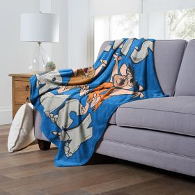 WB / FLINSTONES, LETS ROCK , Silk Touch Throw Blanket, 50"x60"