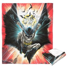 DC Comics Batman Silk Touch Throw Blanket, 50" x 60", Illustrative Batman