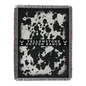 ENT 051 Yellowstone-Cowhide Woven Tapestry Throws