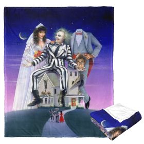 Beetlejuice Silk Touch Throw Blanket, 50" x 60", Vintage Beetlejuice