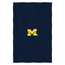 Michigan OFFICIAL NCAA "Dominate" Sweatshirt Throw Blanket; 54" x 84"