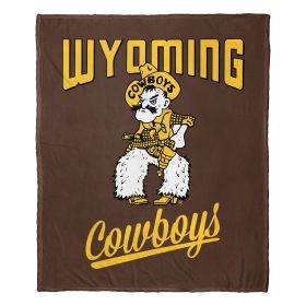 Wyoming OFFICIAL NCAA "Alumni" Silk Touch Throw Blanket; 50" x 60"