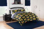 Michigan Wolverines Rotary Queen Bed In a Bag Set