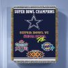 NFL 051 Cowboys Commemorative Series 5x Champs Tapestry