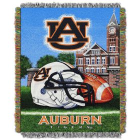 Auburn OFFICIAL Collegiate "Home Field Advantage" Woven Tapestry Throw