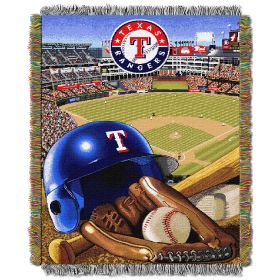 Rangers OFFICIAL Major League Baseball; "Home Field Advantage" 48"x 60" Woven Tapestry Throw by The Northwest Company