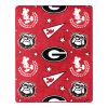 Georgia OFFICIAL NCAA & Disney's Mickey Mouse Character Hugger Pillow & Silk Touch Throw Set