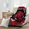 ARKANSAS OFFICIAL NCAA "Dimensional" Micro Raschel Throw Blanket; 46" x 60"