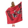 NC State OFFICIAL NCAA "Alumni" Silk Touch Throw Blanket; 50" x 60"