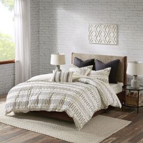 Cotton Jacquard Duvet Cover Mini Set (Color: as Pic)